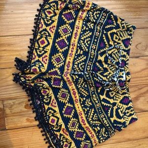 Aztec Print Shorts